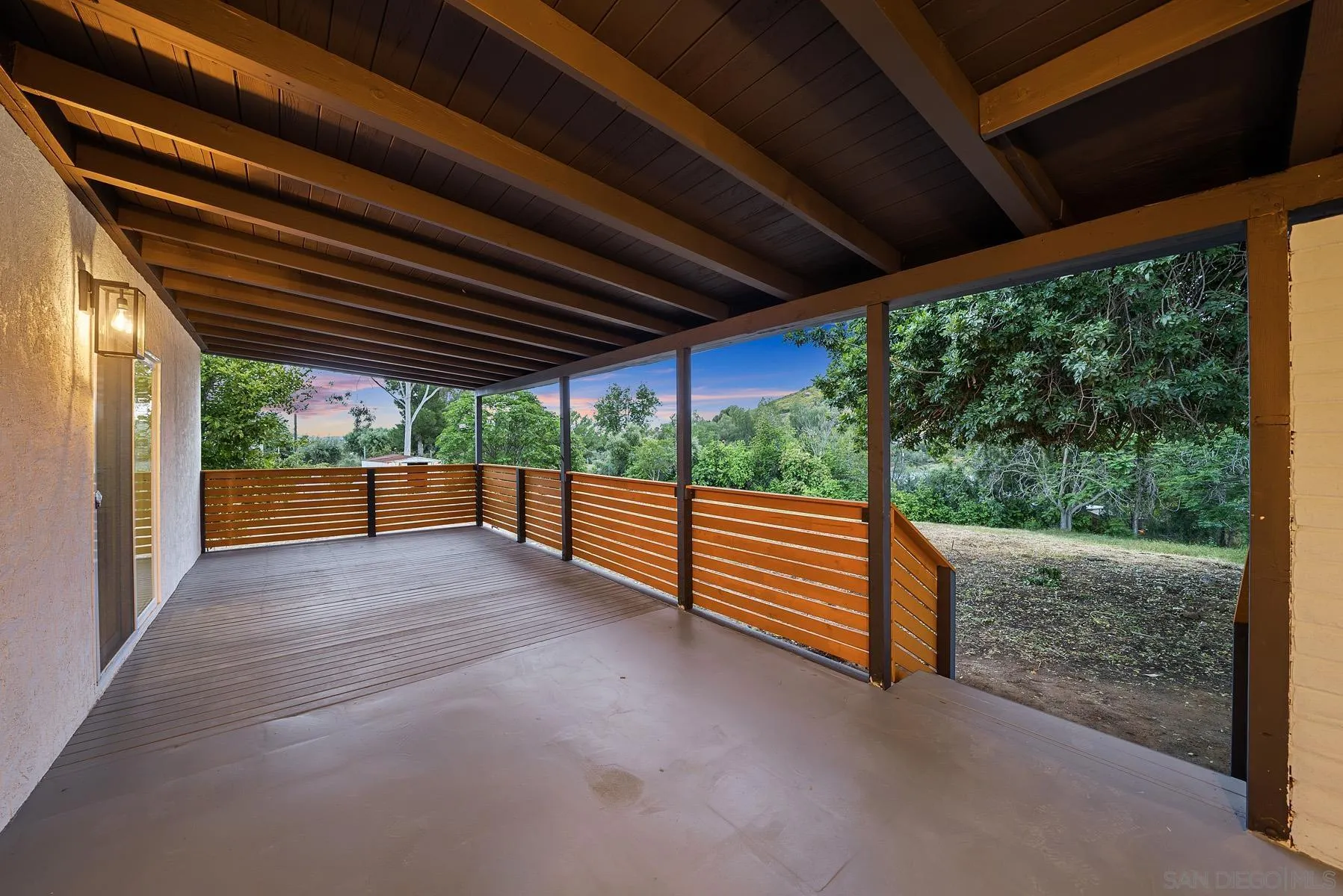 11442 Pinehurst Drive Lakeside, CA 92040 - Photo 40 of 46 a view of backyard with green space and wooden floor