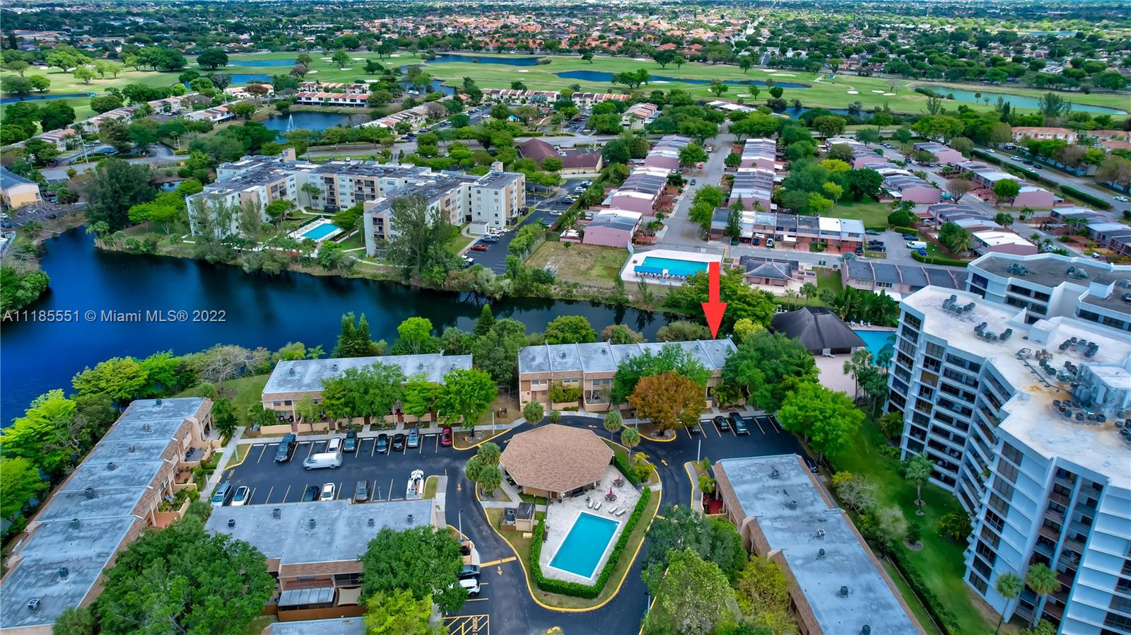 14107 Southwest 66th Street, Unit D7 Miami, FL 33183 - Photo 31 of 38 an aerial view of a