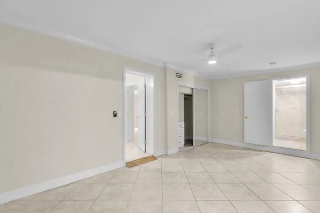 a view of an empty room