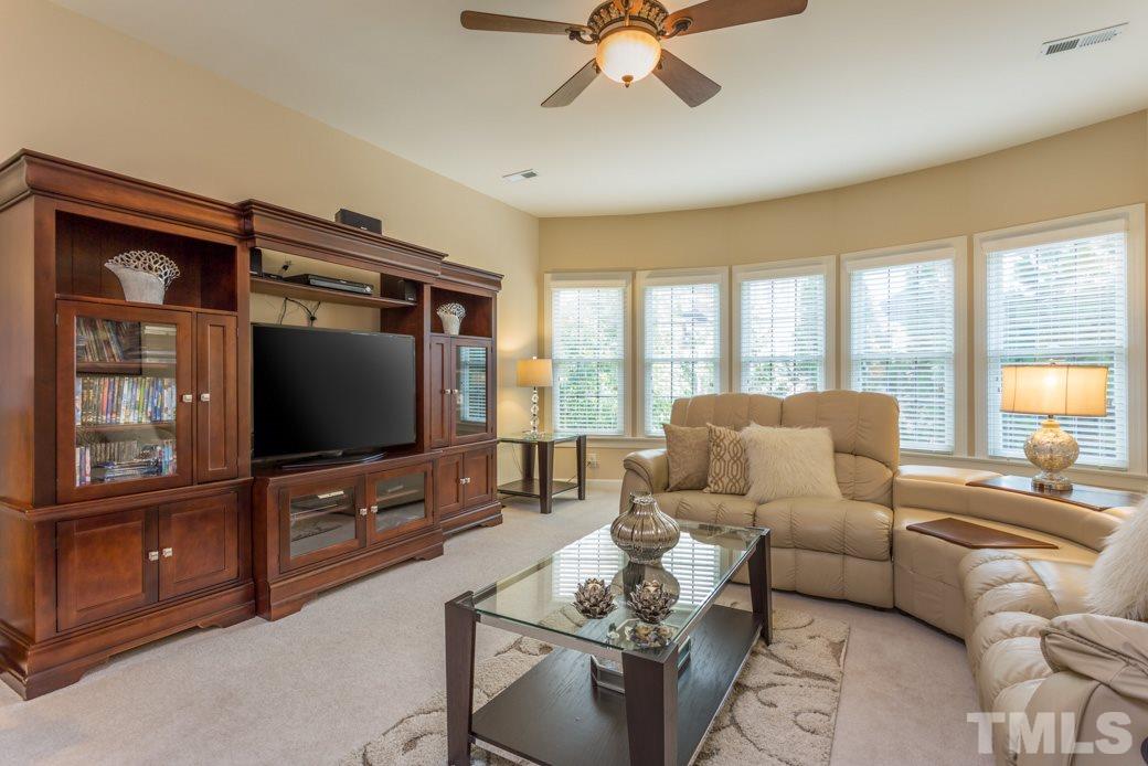 1908 Falls Farm Crossing Raleigh, NC 27614 - Photo 16 of 25 a living room with furniture and a flat screen tv
