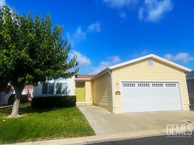 a view of backyard with tree