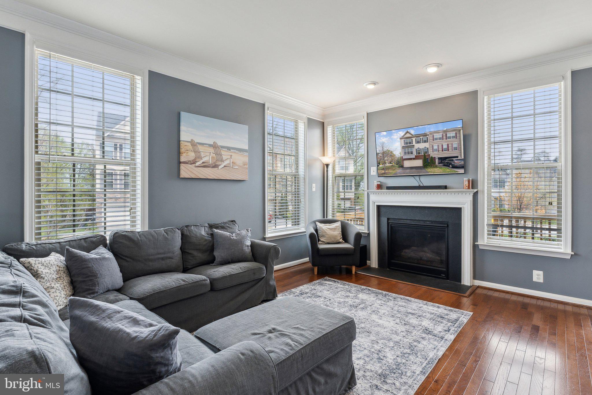 305 Hersden Lane Arnold, MD 21012 - Photo 2 of 23 a living room with furniture and a fireplace