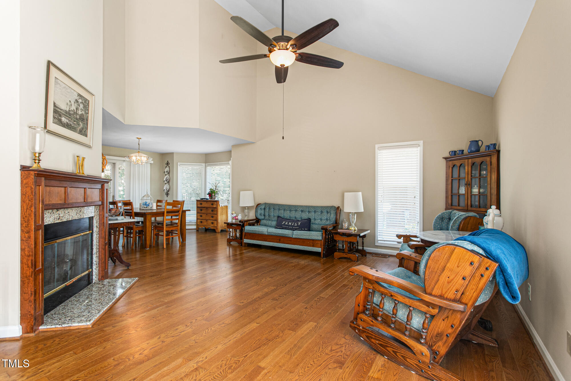 809 Brookview Drive Elon, NC 27244 - Photo 5 of 53 a living room with furniture and a fireplace