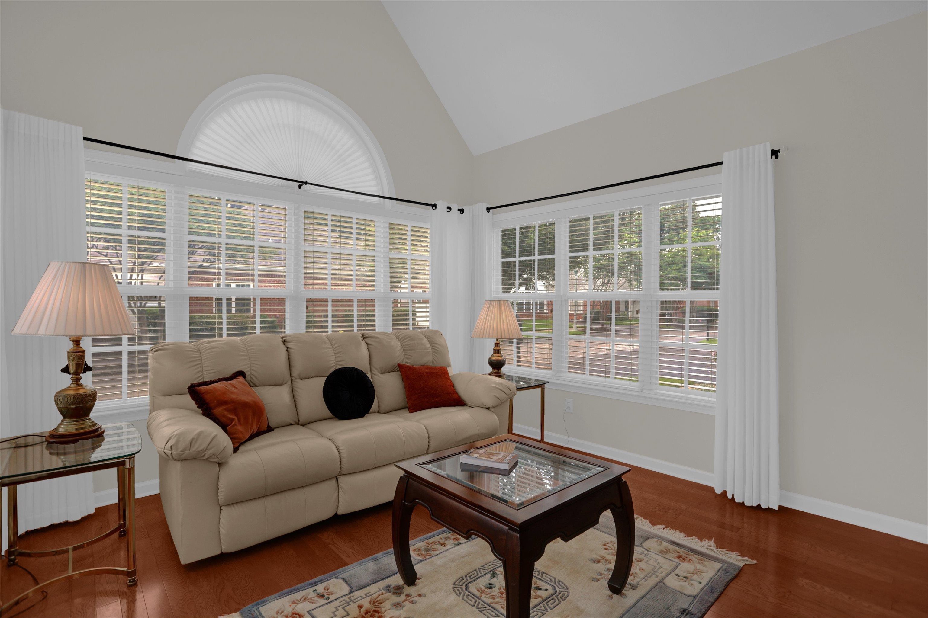 34 Peyton Ridge Drive, Unit 21 Collierville, TN 38017 - Photo 10 of 37 Vaulted ceiling enhancing the spacious living area