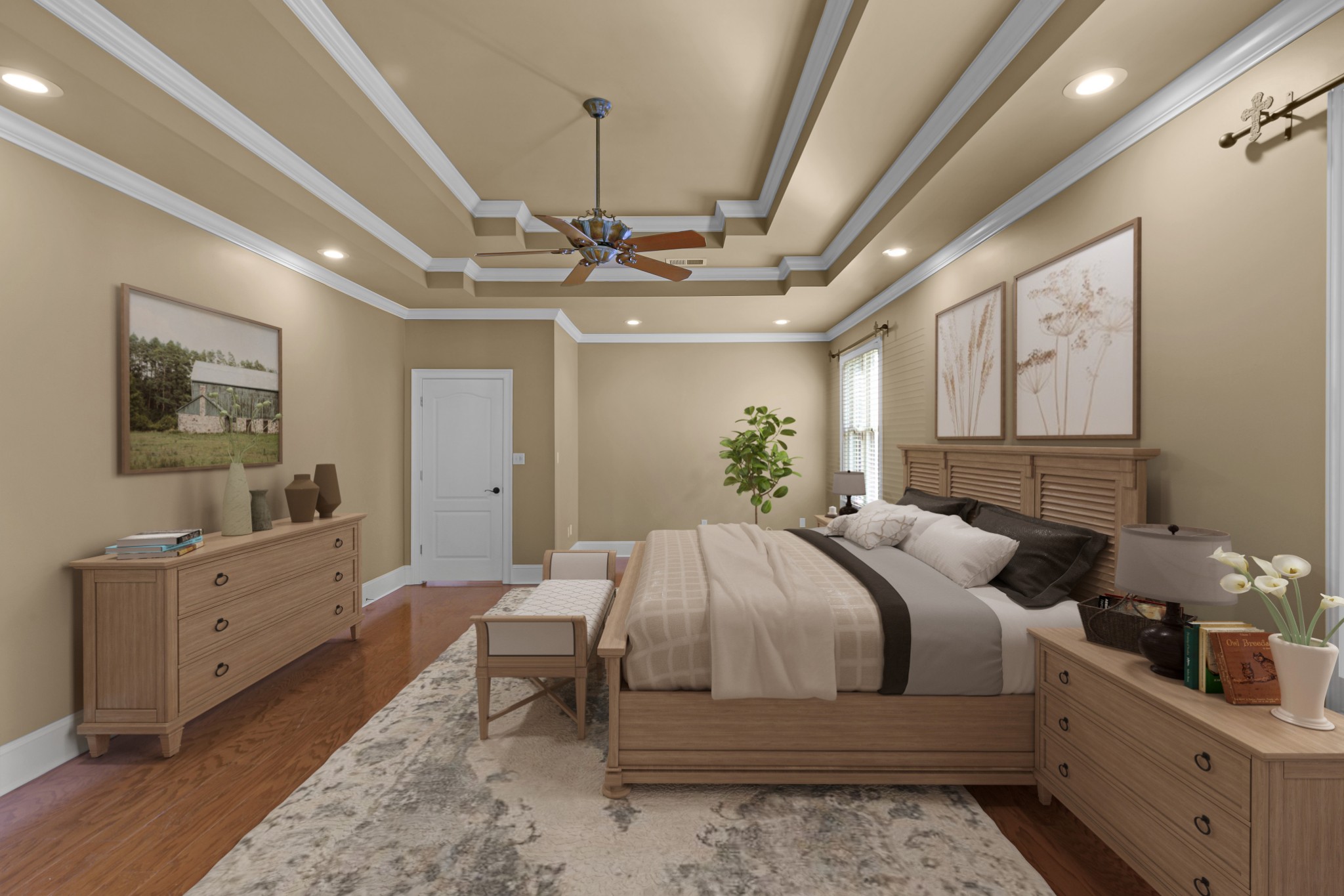 407 McLeary Road Jackson, TN 38305 - Photo 15 of 42 a bedroom with a bed and a desk