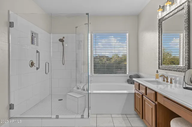 a swimming pool with outdoor seating and yard