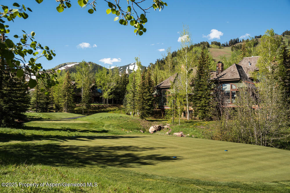74 Pfister Drive, Unit 101 Aspen, CO 81611 - Photo 21 of 24 a view of a fountain in middle of the green field