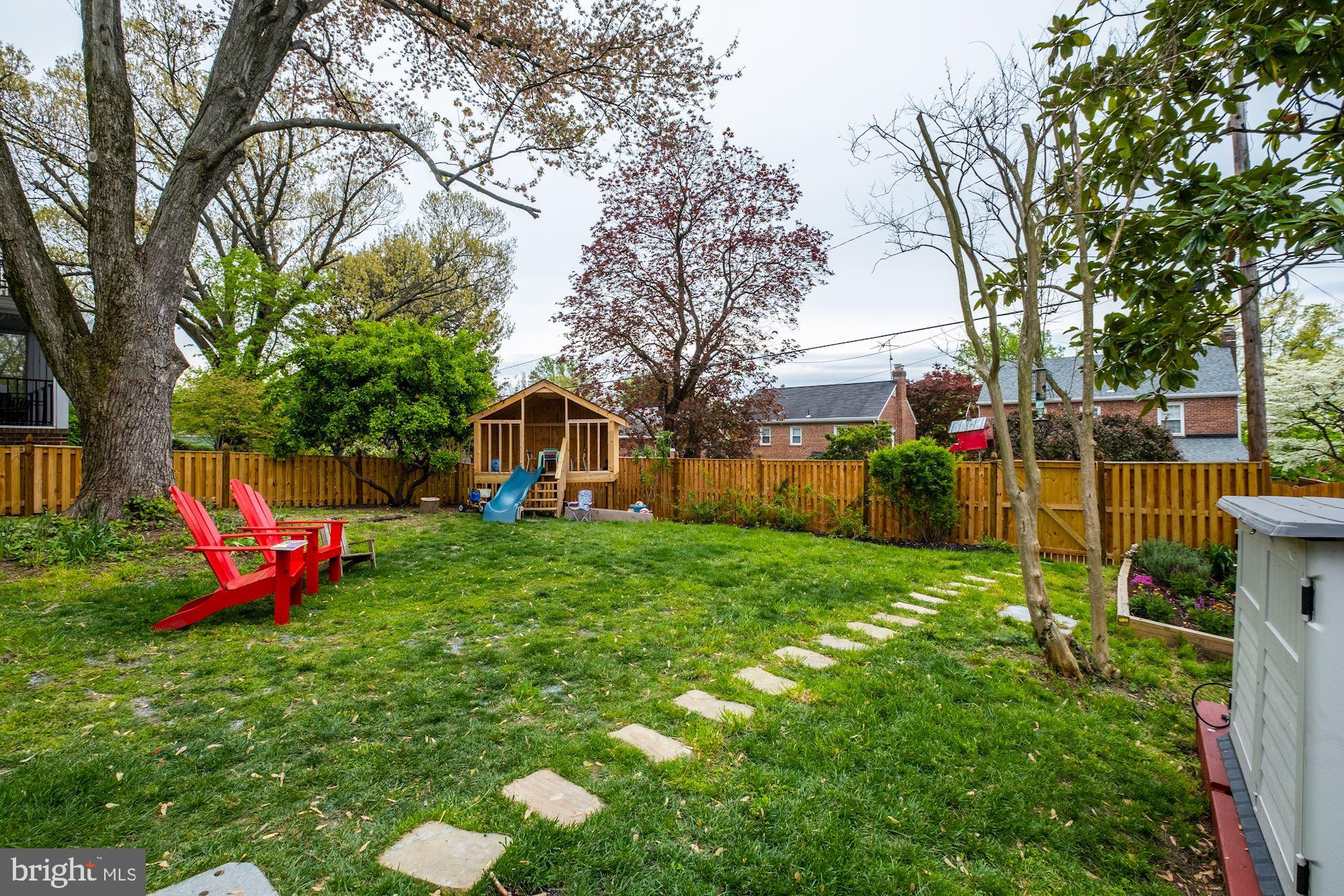 1422 Roxanna Road Northwest Washington, DC 20012 - Photo 31 of 40 Lovely fenced yard