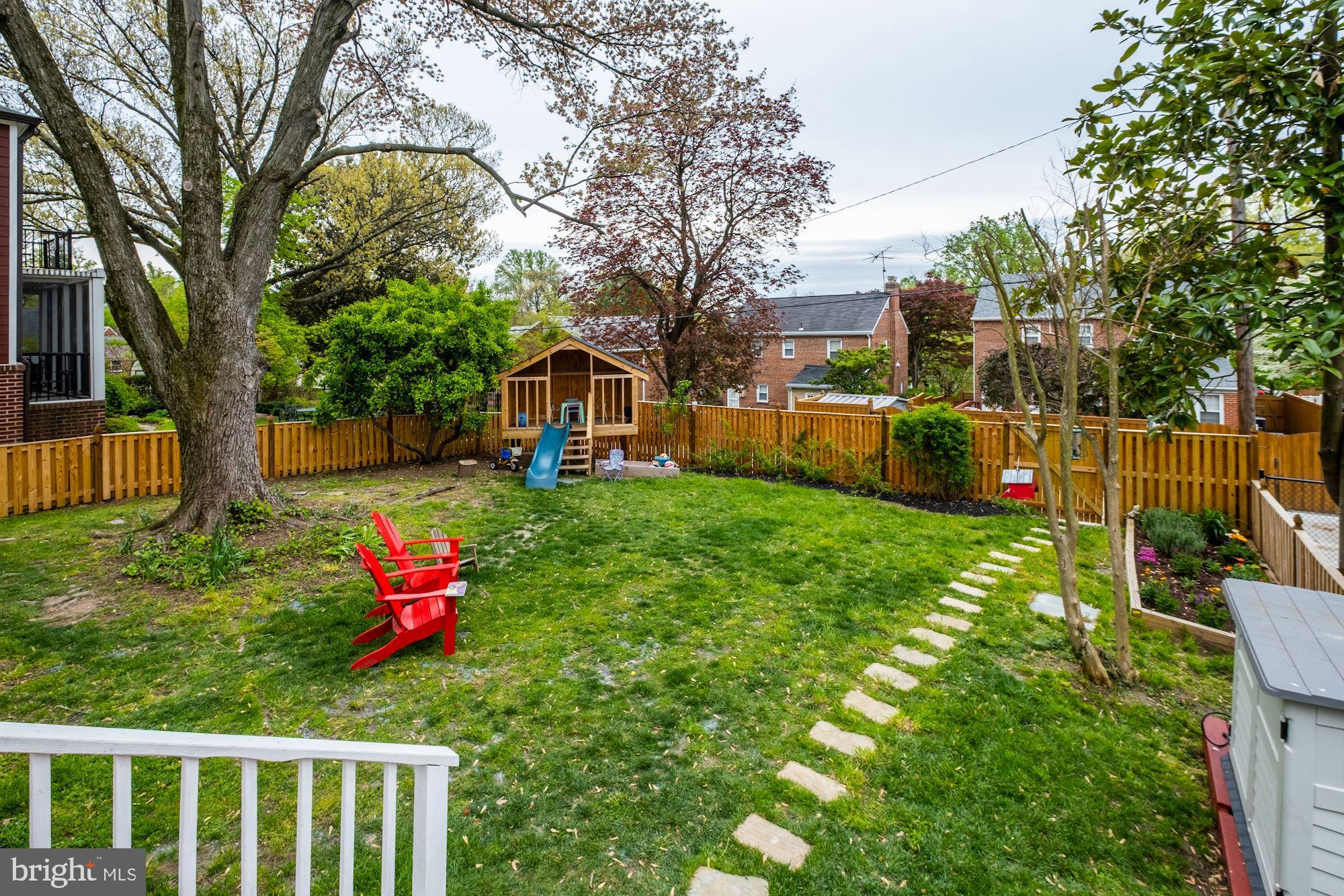 1422 Roxanna Road Northwest Washington, DC 20012 - Photo 33 of 40 View of yard from deck