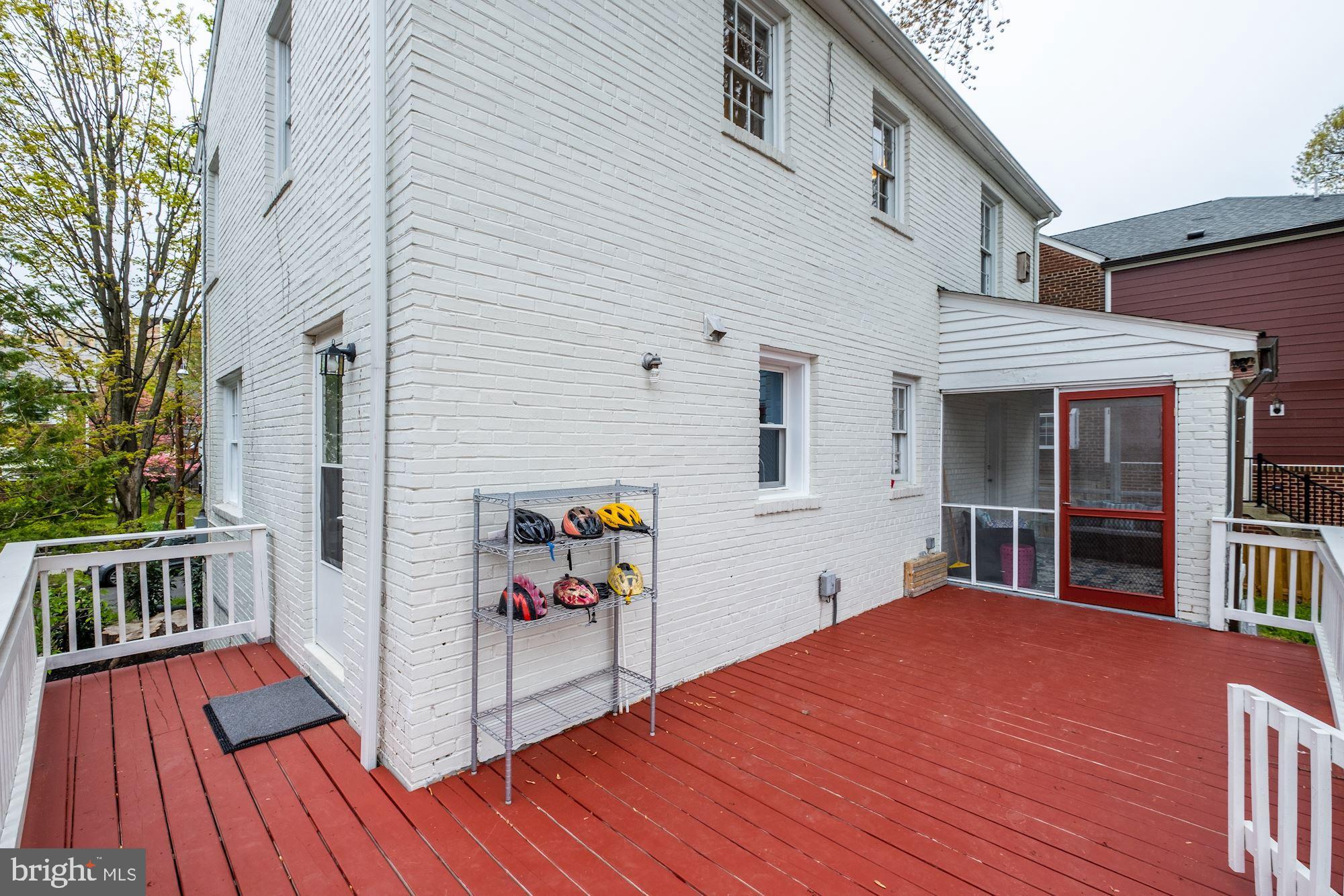 1422 Roxanna Road Northwest Washington, DC 20012 - Photo 34 of 40 Deck allows access to kitchen and porch