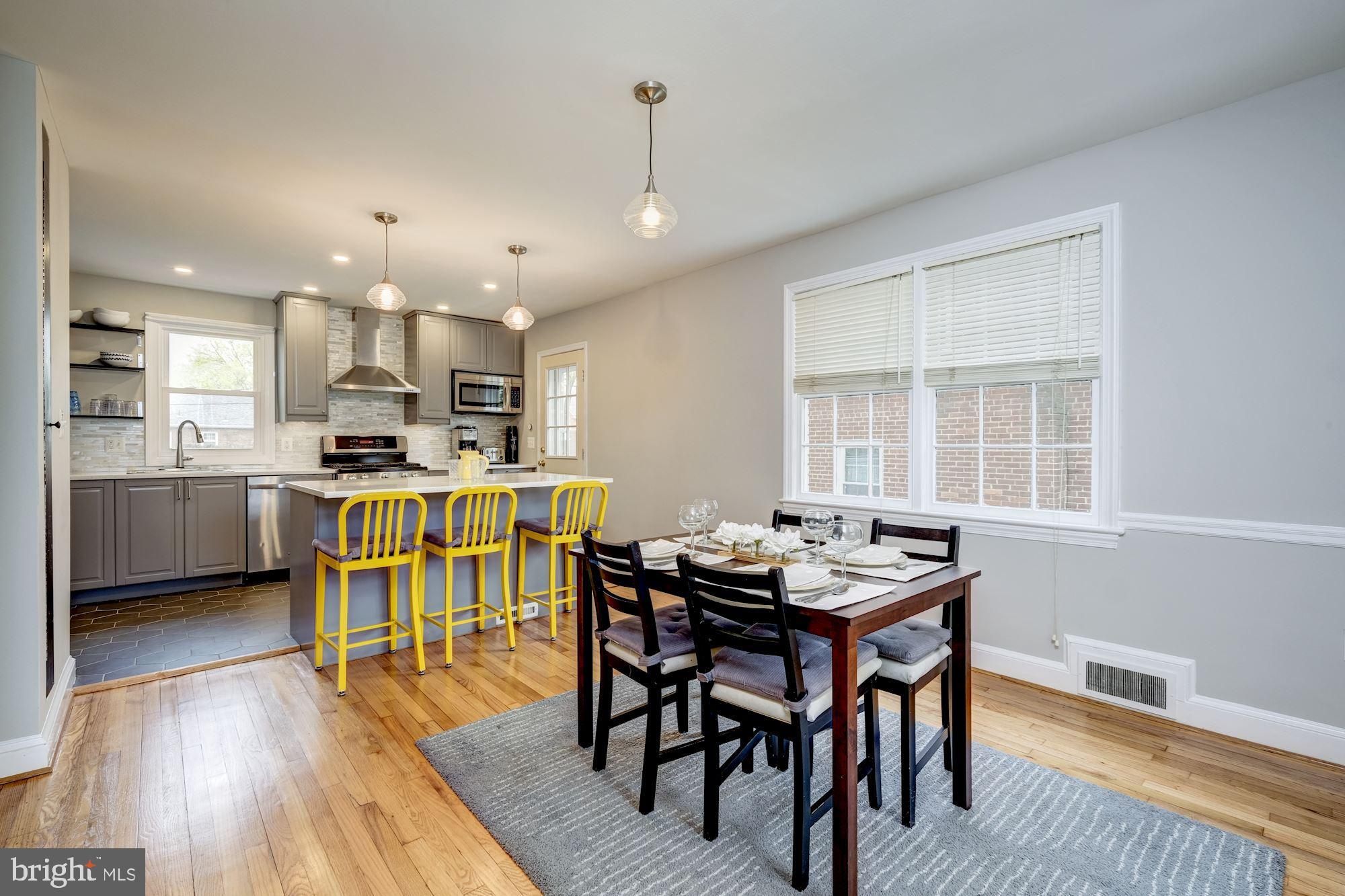 1422 Roxanna Road Northwest Washington, DC 20012 - Photo 9 of 40 Newly renovated kitchen/dining area