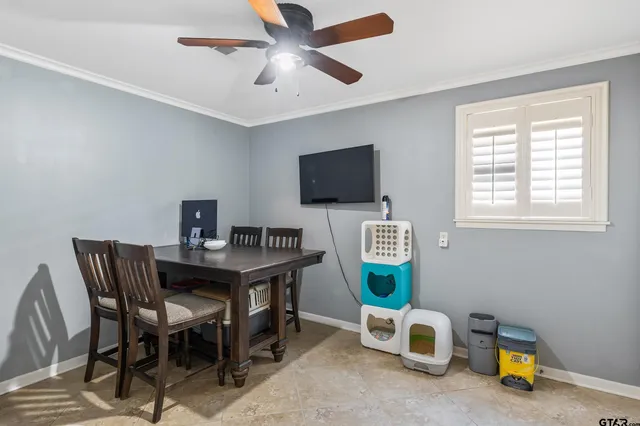 a view of a workspace with furniture