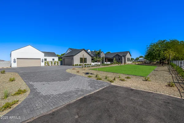 a house view with a outdoor space