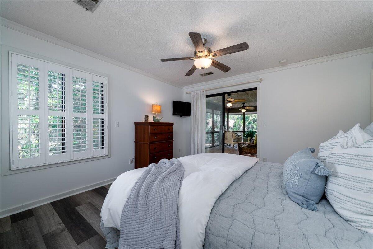 855 Club Cottage Road Edisto Island, SC 29438 - Photo 17 of 31 Primary BR with Porch Access View
