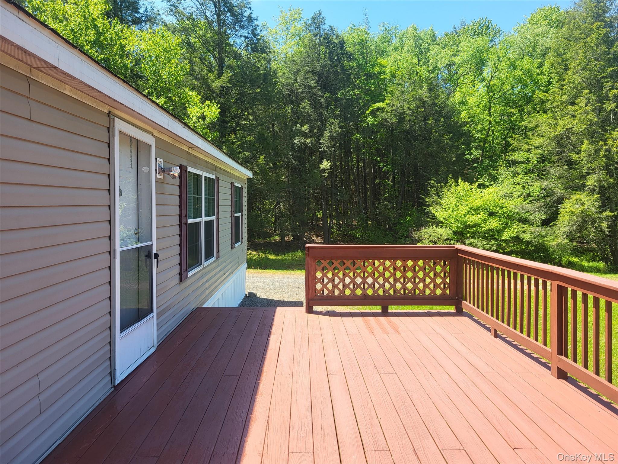 308 William Brown Road Fremont, NY 12741 - Photo 13 of 33 a view of deck with a garden