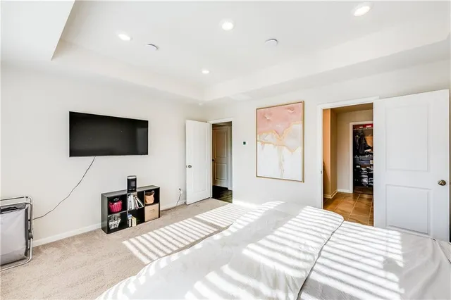 a bathroom with a sink double vanity and a mirror