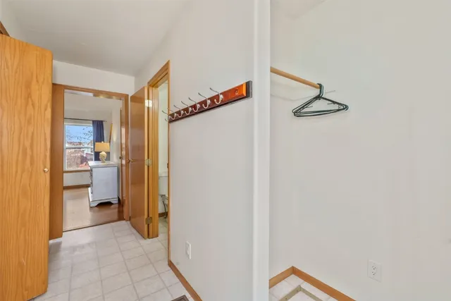 a view of a bathroom from a bathroom