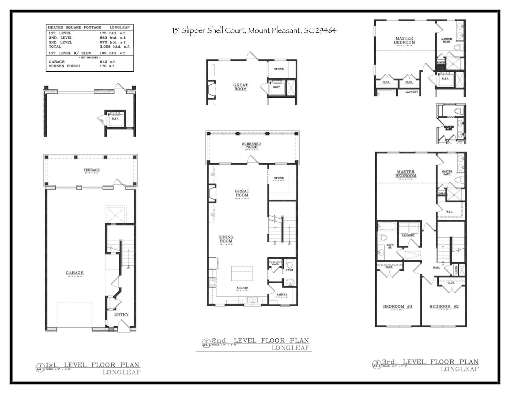 151 Slipper Shell Court Mount Pleasant, SC 29464 - Photo 42 of 42 Floor Plan 151 Slipper Shell