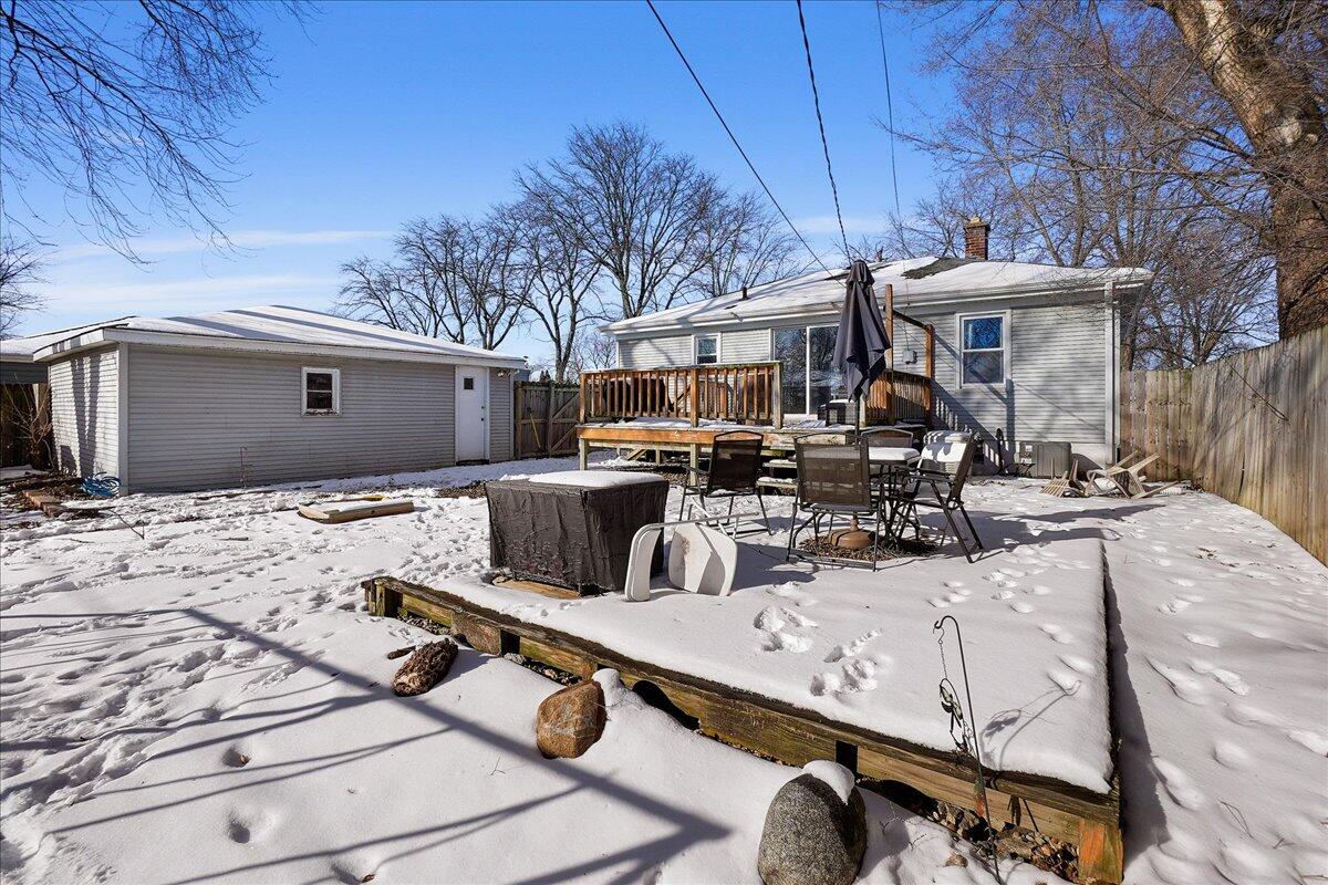 3340 Maple Drive Highland, IN 46322 - Photo 27 of 29 a view of a dinning table and chairs in the patio