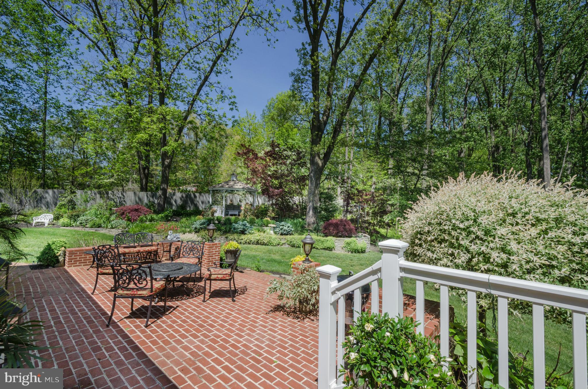 14507 Old York Road Phoenix, MD 21131 - Photo 12 of 30 View from deck overlooking brick terrace