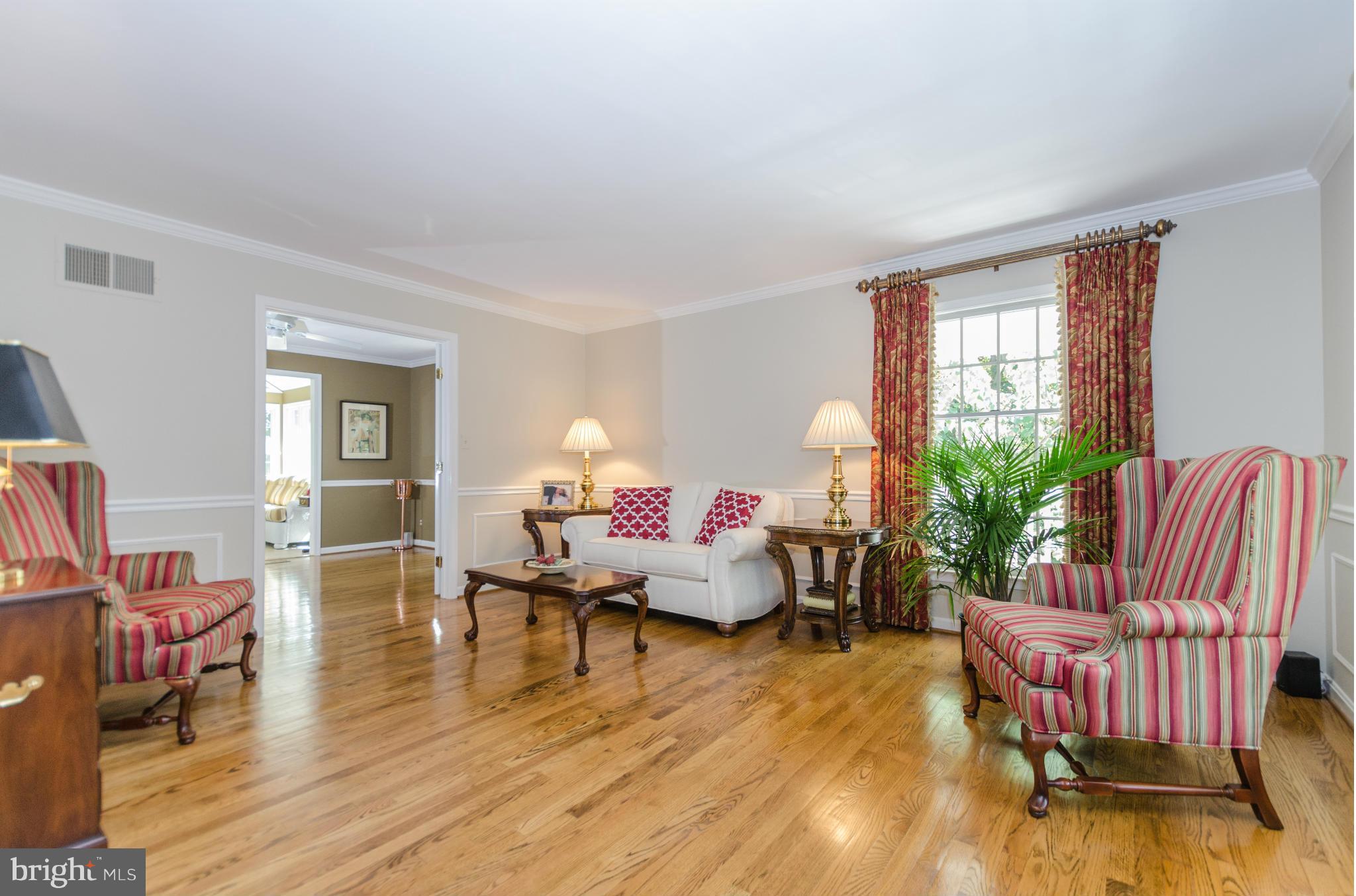 14507 Old York Road Phoenix, MD 21131 - Photo 6 of 30 Living Room w/hardwood floor opens to Study