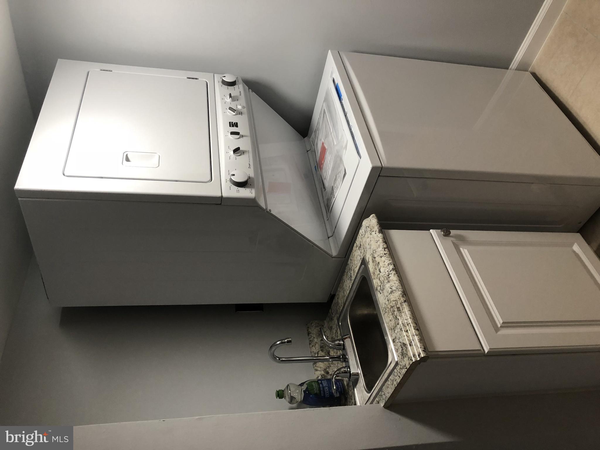 60 Q Street Northwest Washington, DC 20001 - Photo 10 of 12 Modern laundry setup in sleek design.