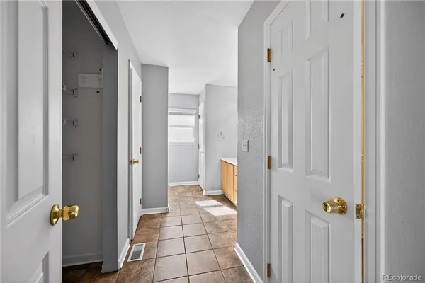 a view of a bathroom with a shower
