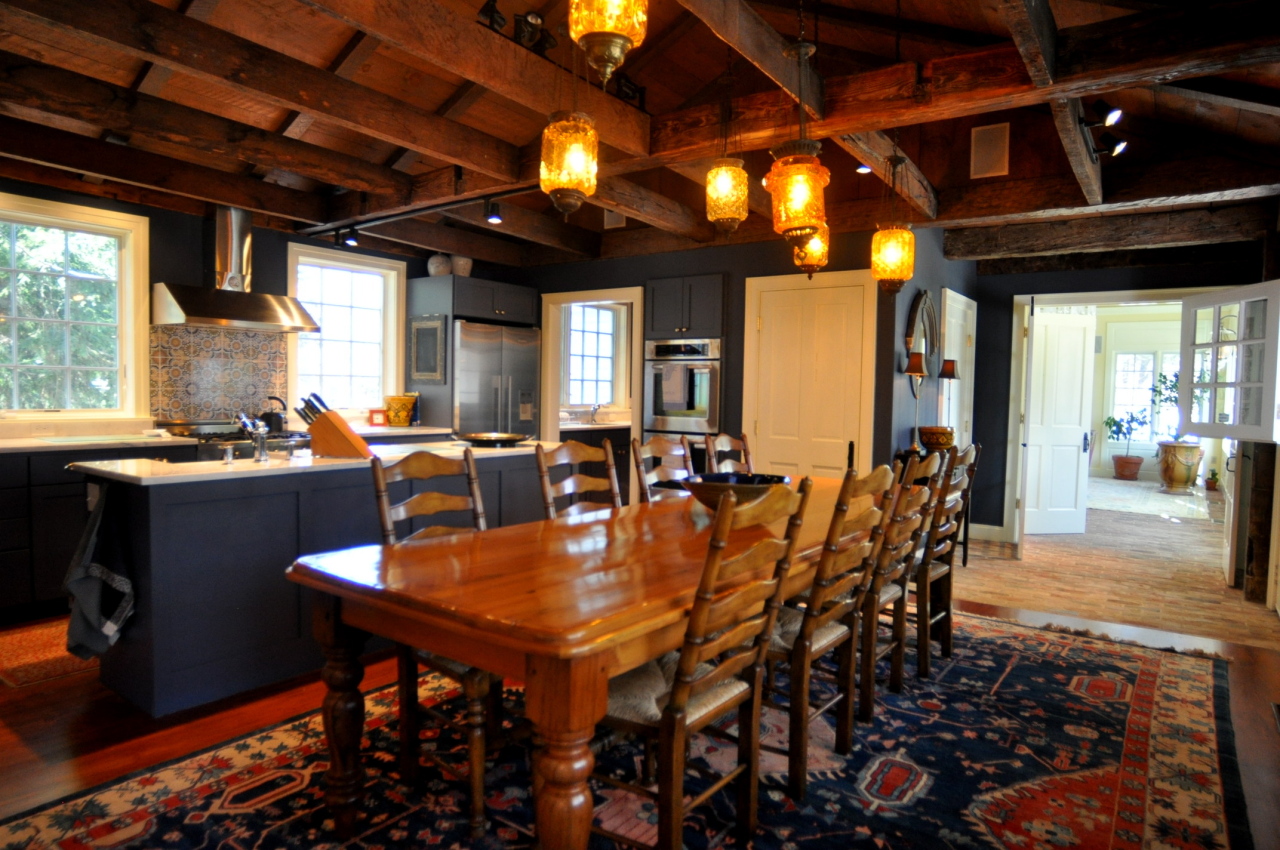 46 Interlaken Road Stockbridge, MA 01262 - Photo 13 of 37 Kitchen with Exposed Beams