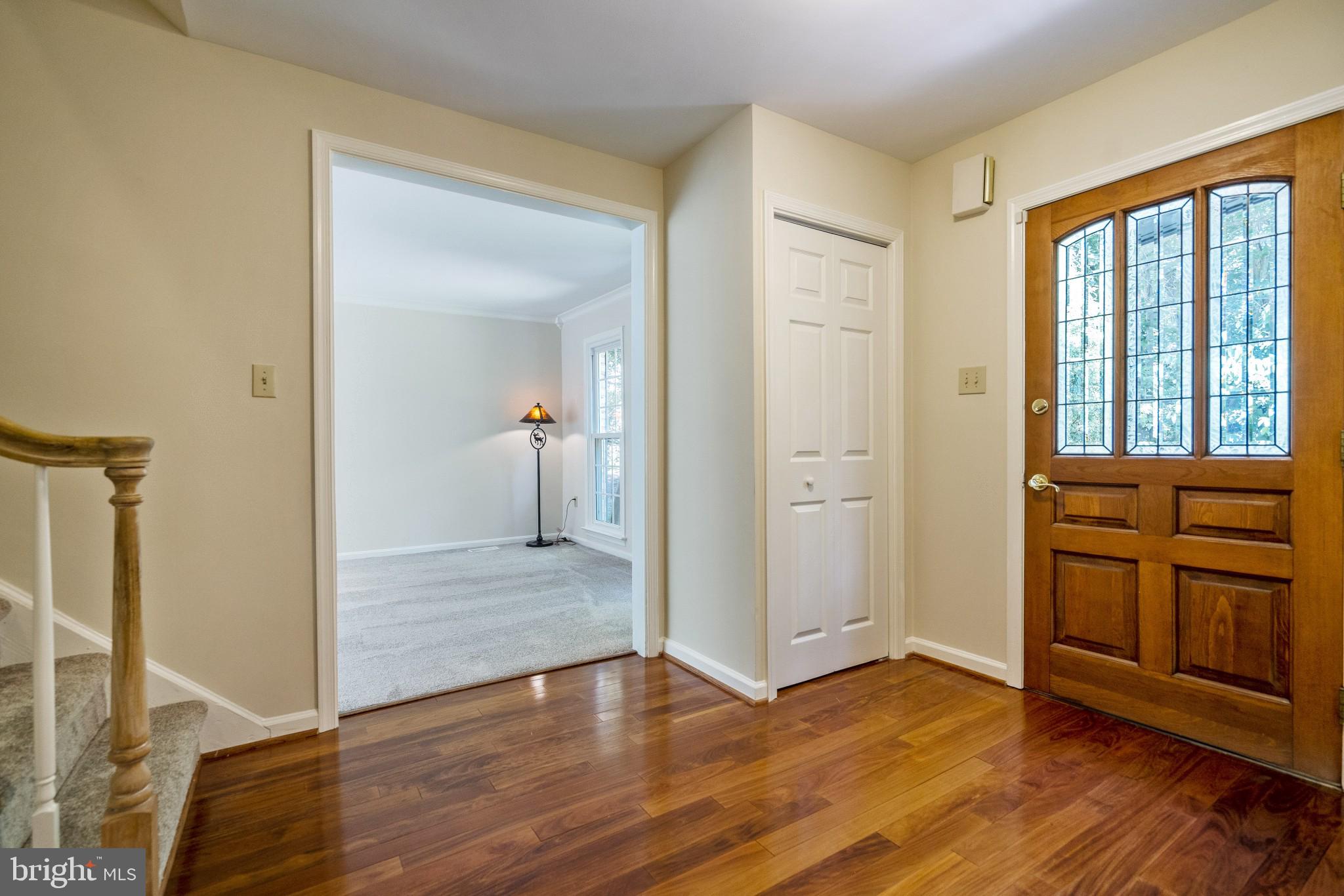 3276 Fox Mill Road Oakton, VA 22124 - Photo 2 of 45 Foyer with hardwood flooring, custom entry door