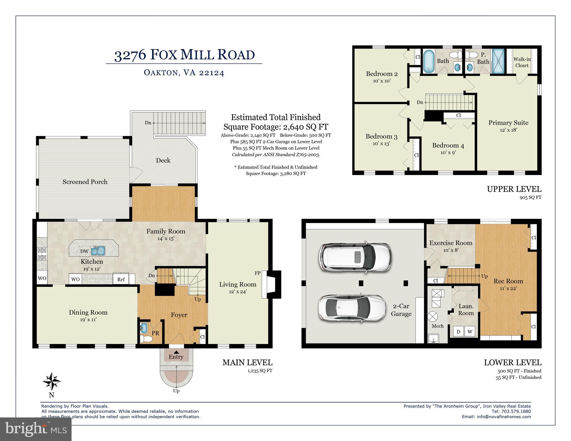 3276 Fox Mill Road Oakton, VA 22124 - Photo 45 of 45 Custom, detailed floor plans