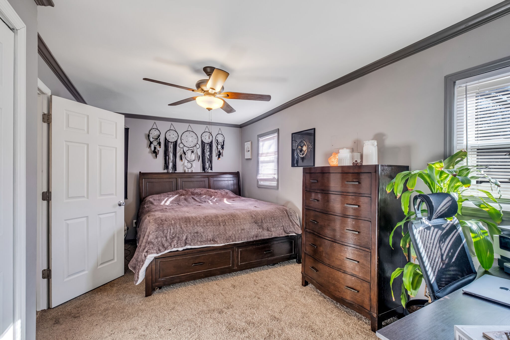 3197 Stephens Road Columbia, TN 38401 - Photo 22 of 46 a bedroom with a bed dresser and a window