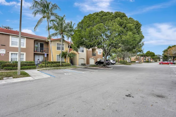 a view of a street with a house