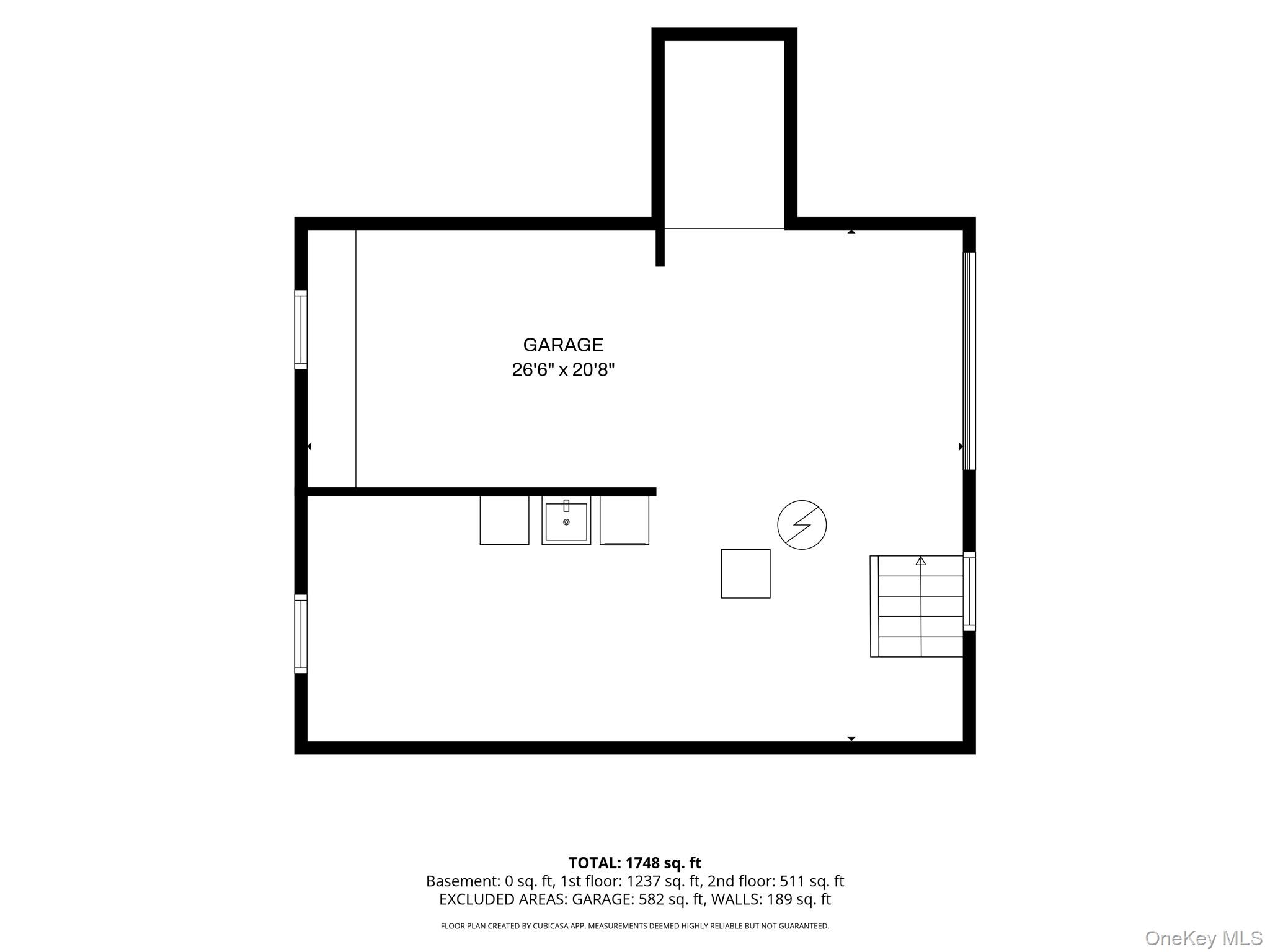 7 Walnut Street Poughkeepsie, NY 12601 - Photo 30 of 30 The floor plan of the basement of the home.