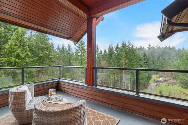 a view of a room with furniture window and outside view