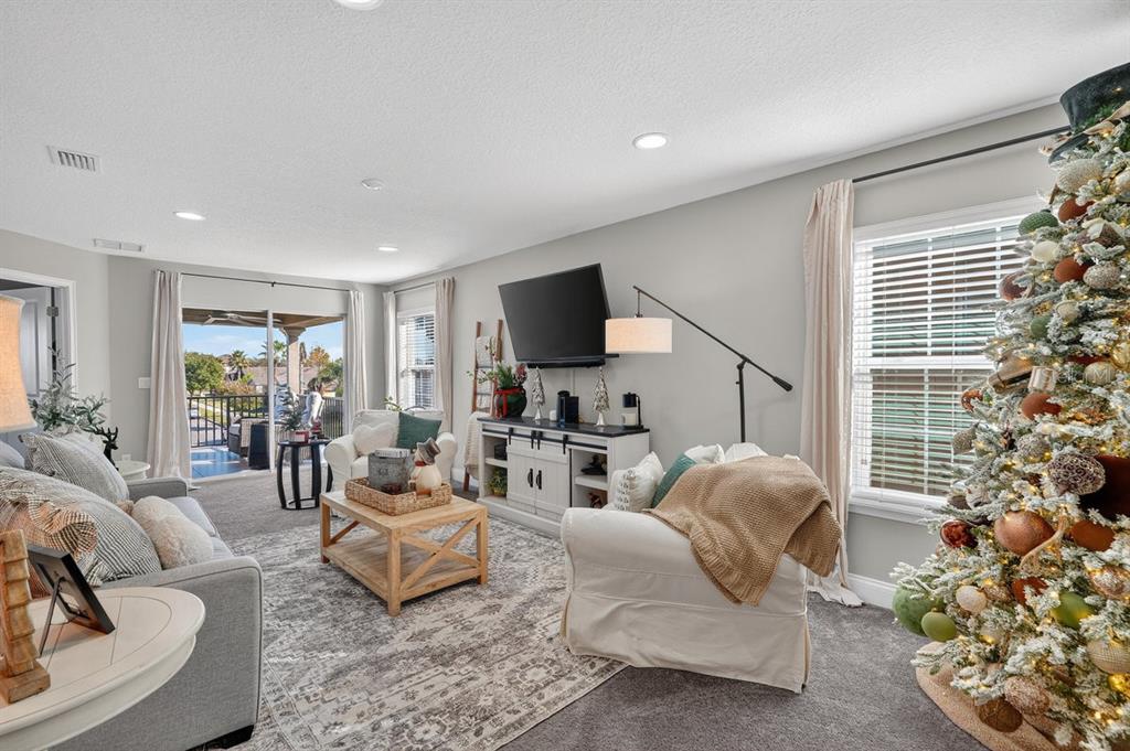 3417 Gallia Street New Smyrna Beach, FL 32168 - Photo 31 of 52 a living room with furniture or couch and a flat screen tv