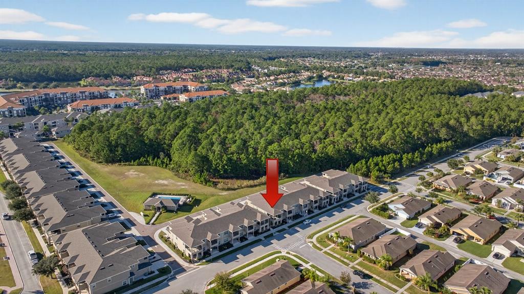 3417 Gallia Street New Smyrna Beach, FL 32168 - Photo 7 of 52 an aerial view of a house with a swimming pool