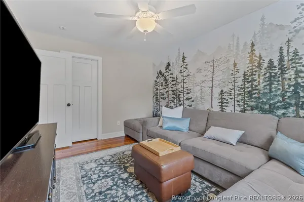 a house view with a garden space