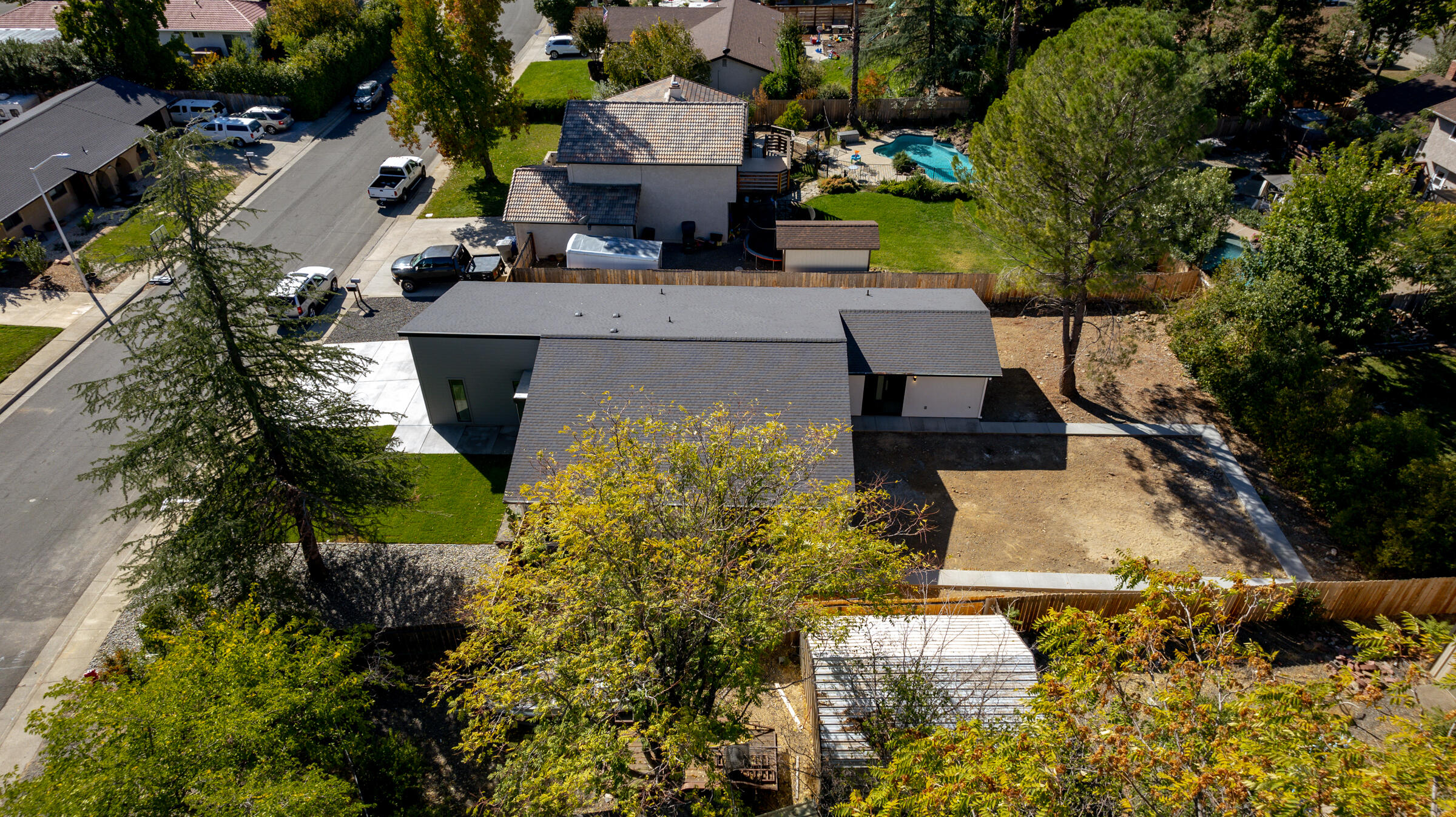 288 Tourmaline Way Redding, CA 96003 - Photo 40 of 46 an aerial view of a house with a yard