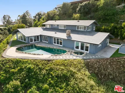 a aerial view of a house