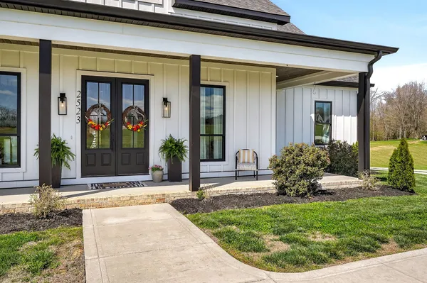 a view of a pool with lake view and mountain view