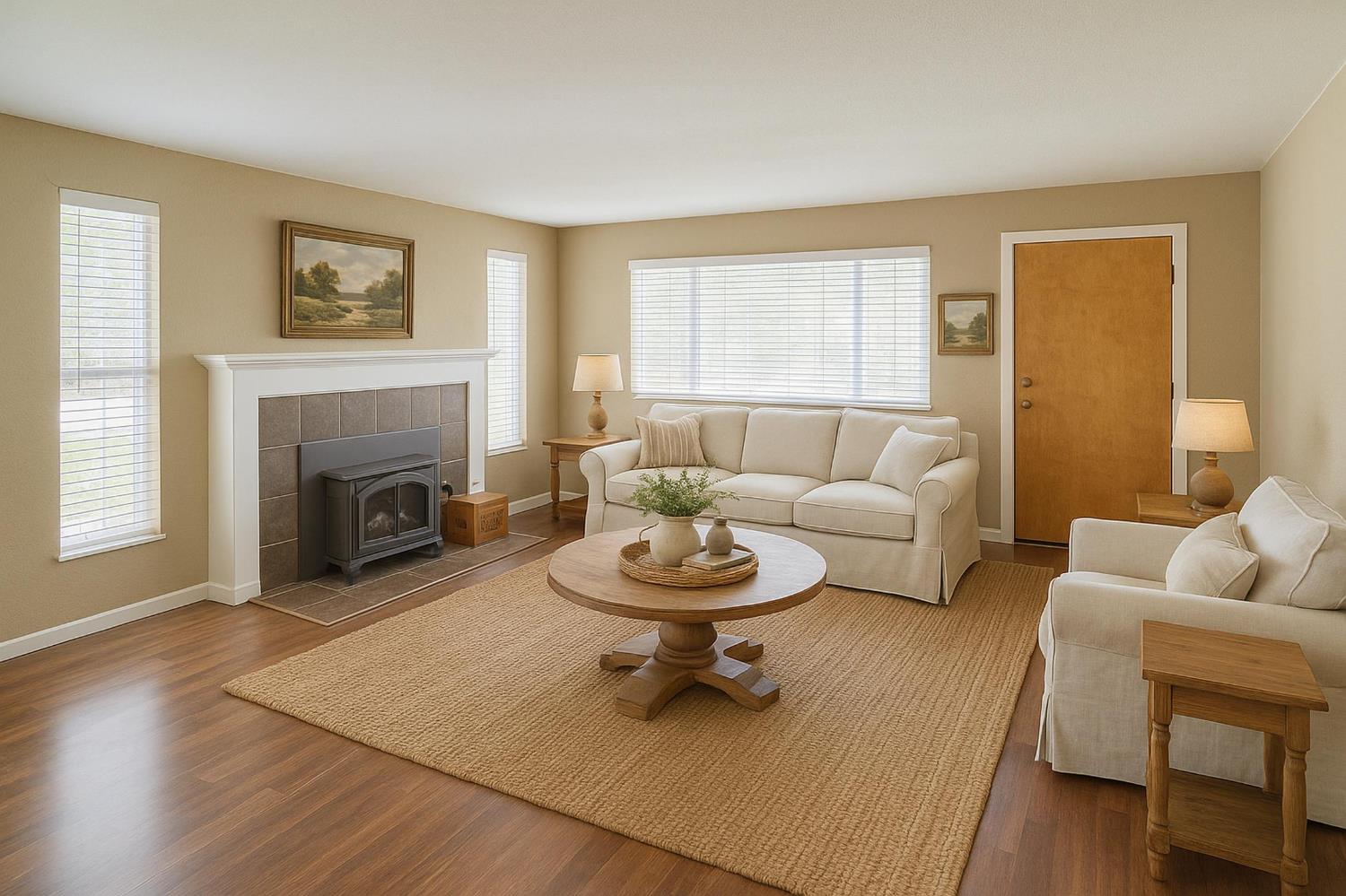 874 South Meridian Road Meridian, CA 95957 - Photo 6 of 54 a living room with furniture and a fireplace