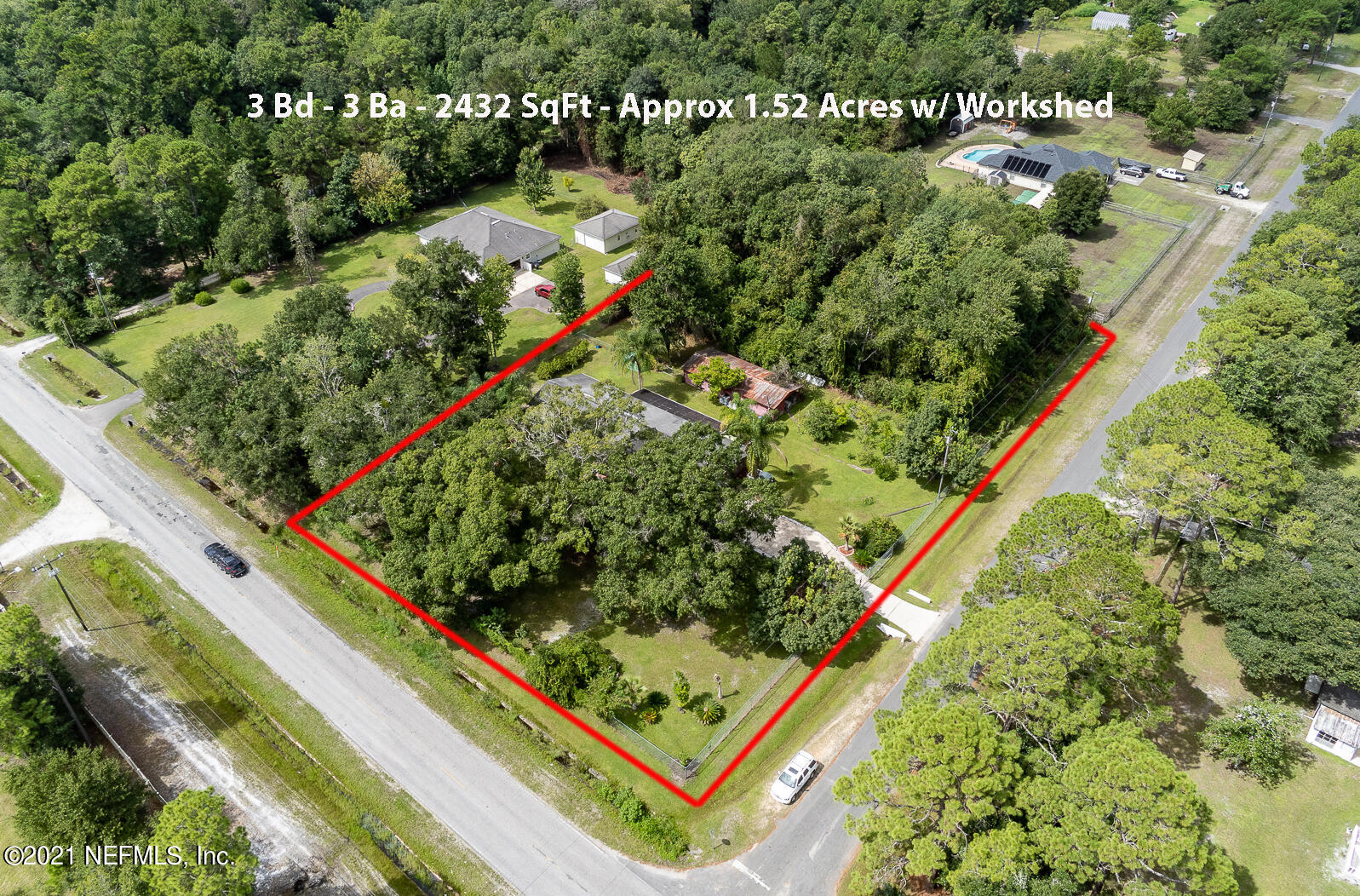 3963 Pinto Road Middleburg, FL 32068 - Photo 4 of 41 Pinto Aerial Lot Front Right