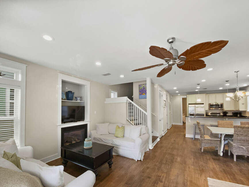 141 Lifeguard Loop East Inlet Beach, FL 32461 - Photo 16 of 40 a living room with furniture and kitchen view