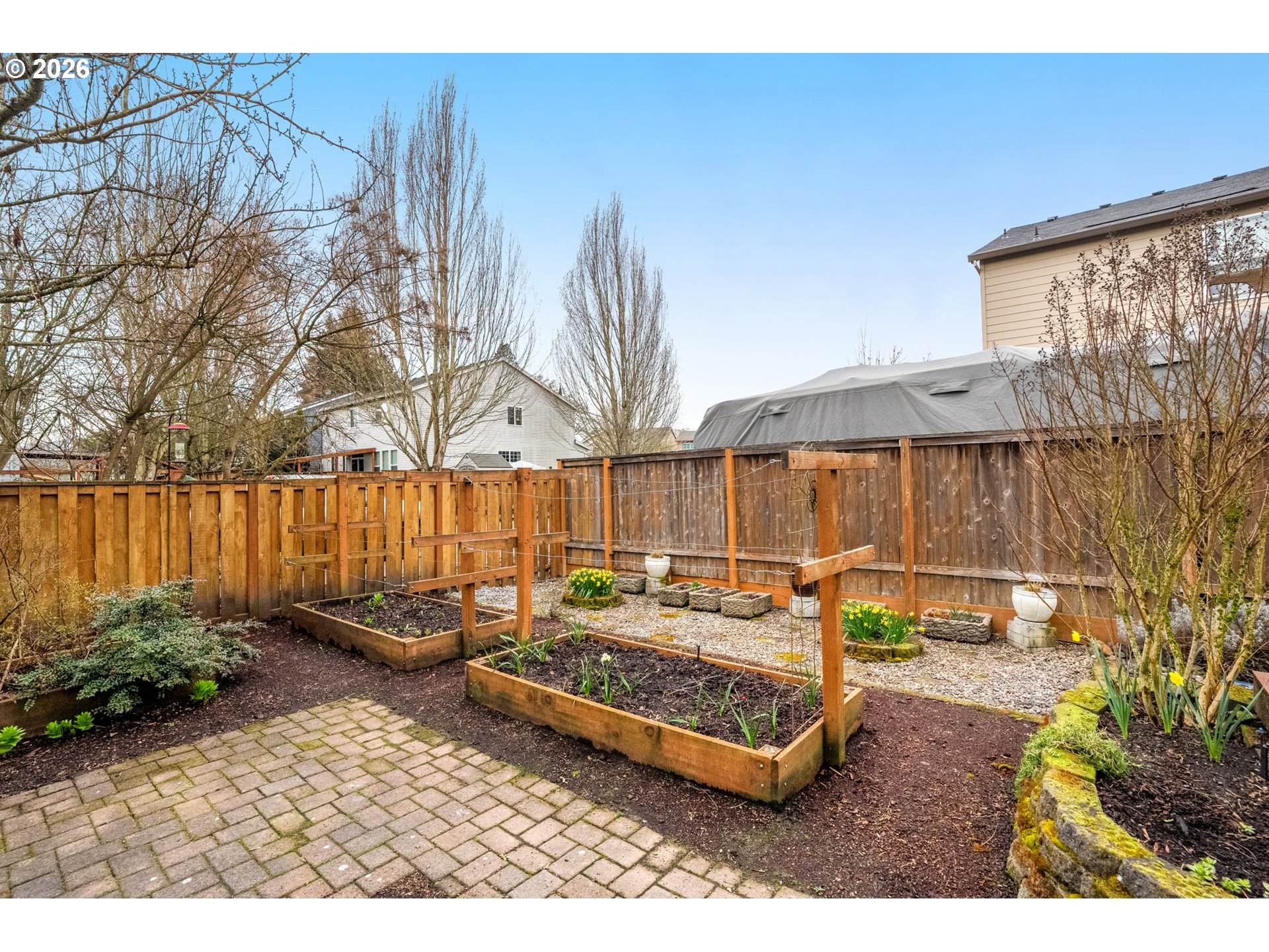 52183 Southeast Tussing Way Scappoose, OR 97056 - Photo 26 of 32 a view of a backyard with sitting area