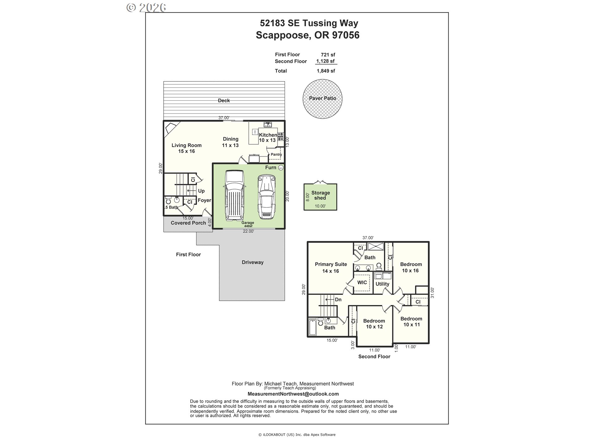 52183 Southeast Tussing Way Scappoose, OR 97056 - Photo 32 of 32 a picture of a floor plan