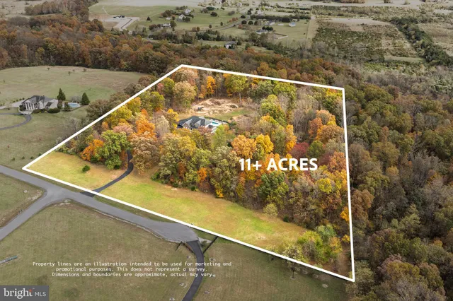 a large house with a big yard and large trees