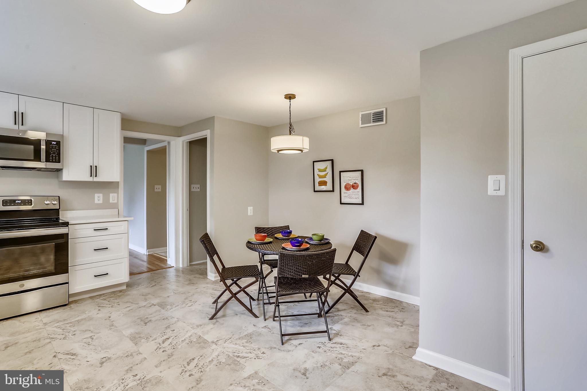 9709 Digging Road Montgomery Village, MD 20886 - Photo 13 of 69 Eat-in Kitchen with NEW Lighting