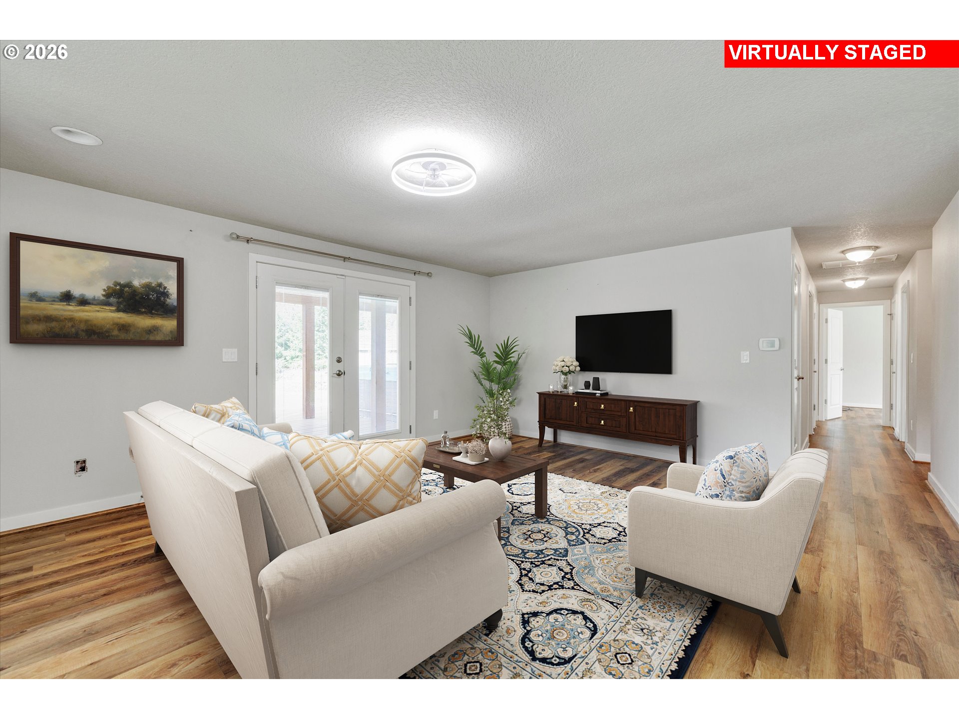 17139 South Bradley Road Oregon City, OR 97045 - Photo 15 of 47 a living room with furniture and a flat screen tv