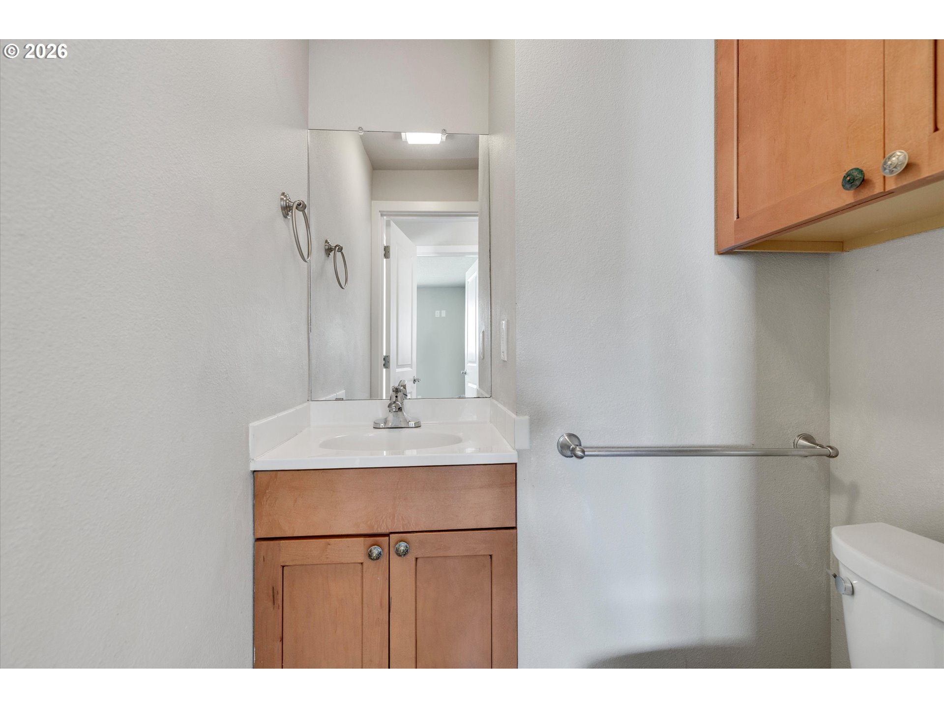 17139 South Bradley Road Oregon City, OR 97045 - Photo 25 of 47 a bathroom with a sink and a mirror