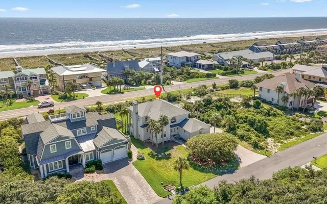 a view of outdoor space yard and ocean view